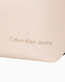 SCULPTED ROUND BAG WITH LOGO TAG, BALLET, hi-res