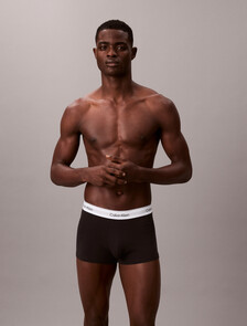 Icon Cotton Stretch Trunks 3 Pack, Black/Bijou Modern Emblem_Stratified Sea/Tahiti Tu, hi-res