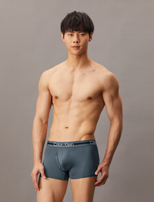 Refined Micro Stretch Low Rise Trunks 3 Pack, BLACK/Turbulence/WOLF GREY, hi-res