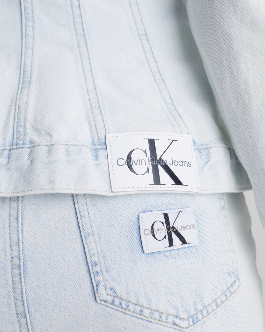 Tailored Denim Corset Jacket, Denim Light, hi-res
