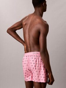 Cotton Poplin Traditional Boxers, 21686 Be Mine CK+Calm Pink, hi-res