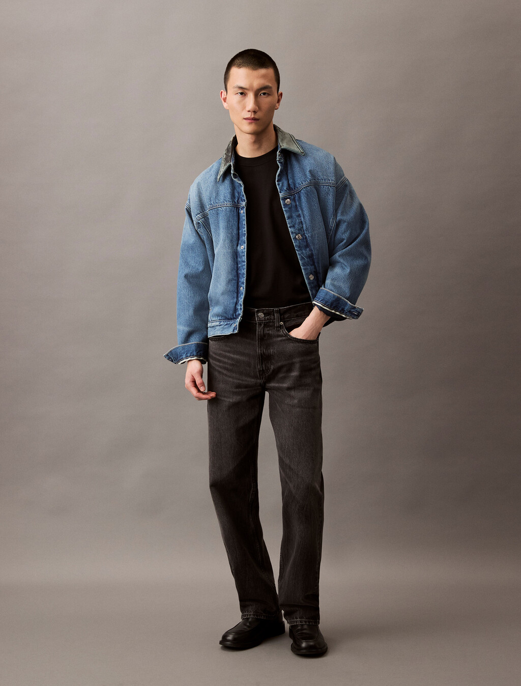 90's Straight Jeans, BLACK FOG, hi-res