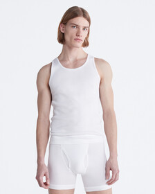 Cotton 3-Pack Tank Top, 3 WHITE (Legacy 100), hi-res
