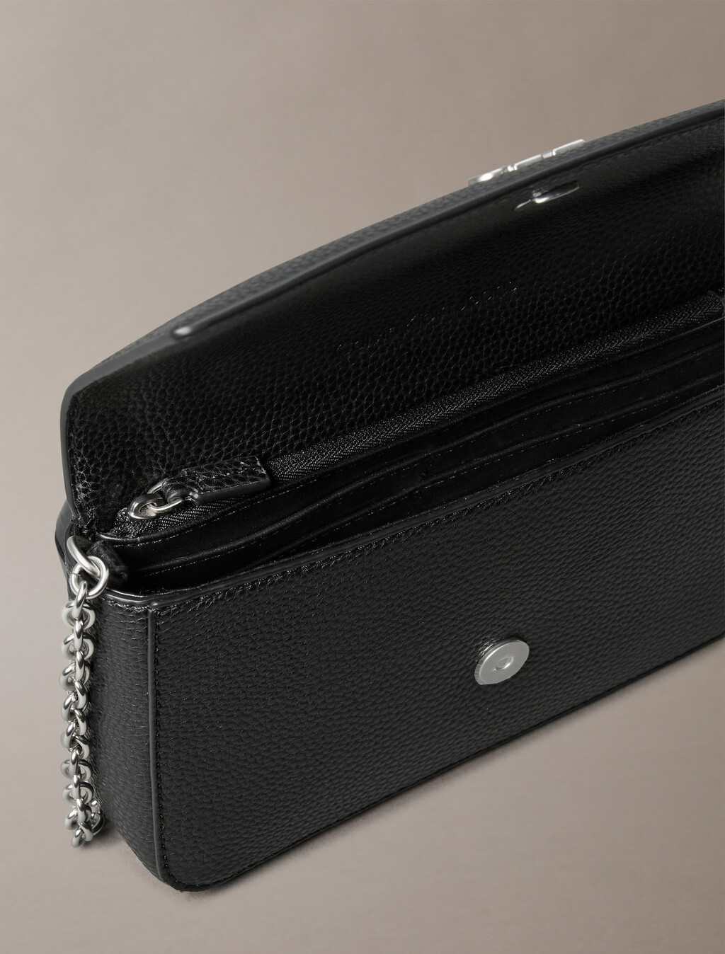 Archive Hardware Flap Crossbody Phone Bag, Black, hi-res