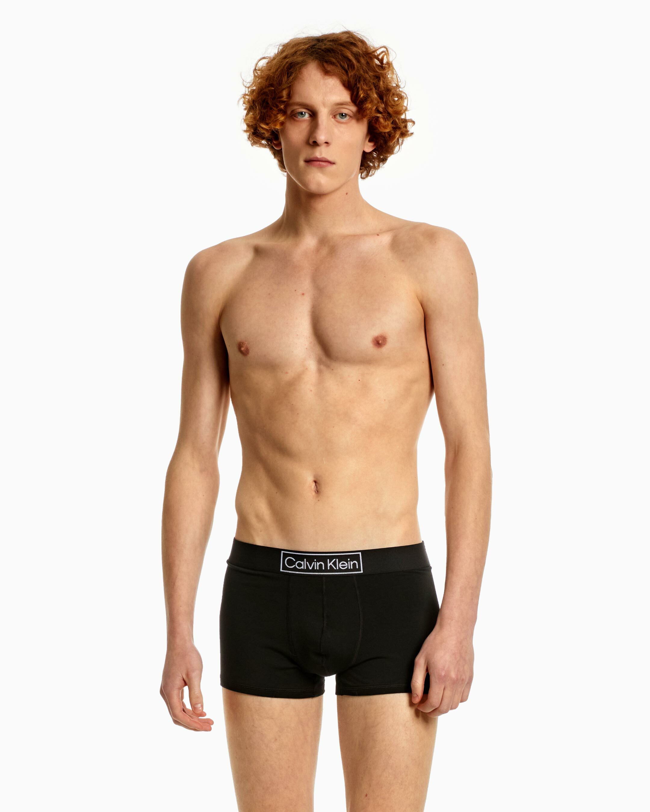Reimagined Heritage Cotton Stretch Trunks black Calvin Klein