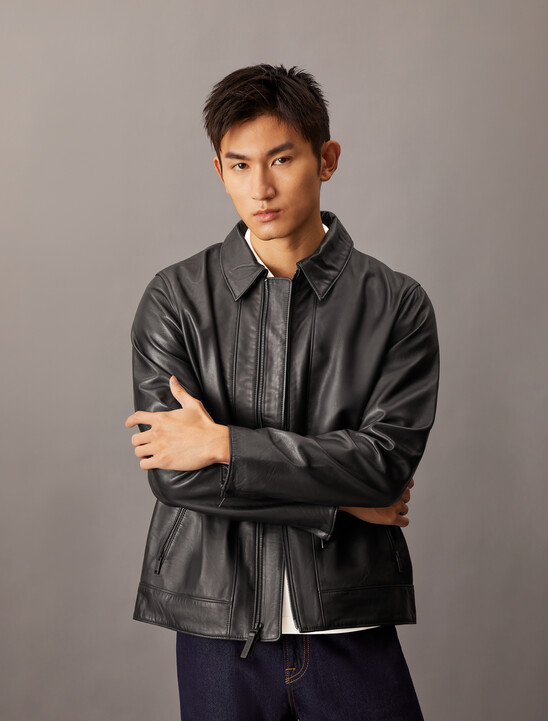 Nappa Leather Short Jacket