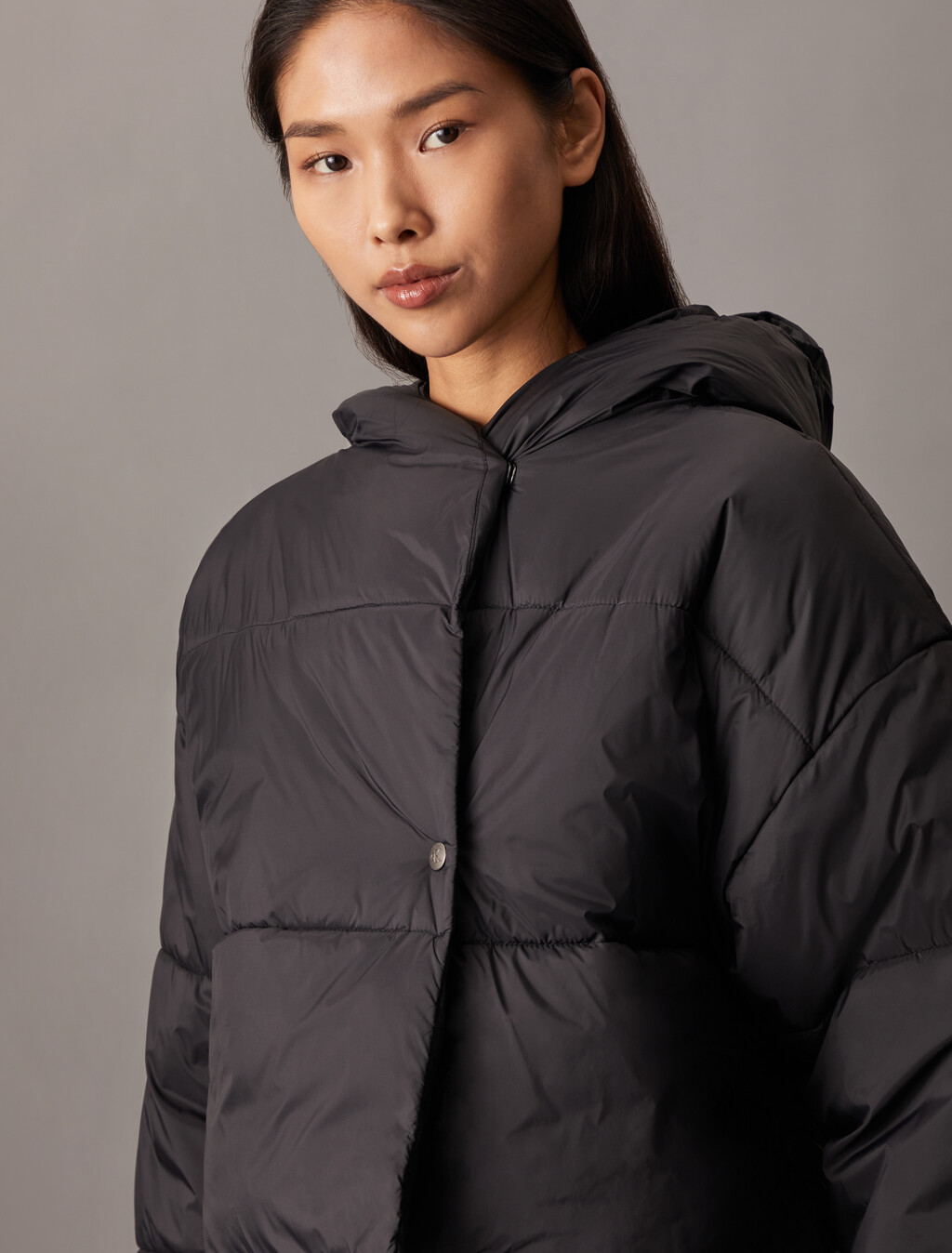 Heavyweight Puffer Jacket, Black Beauty, hi-res