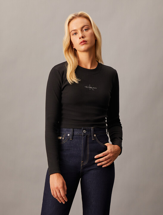 Monogram Baby Fit Rib Knit Tee