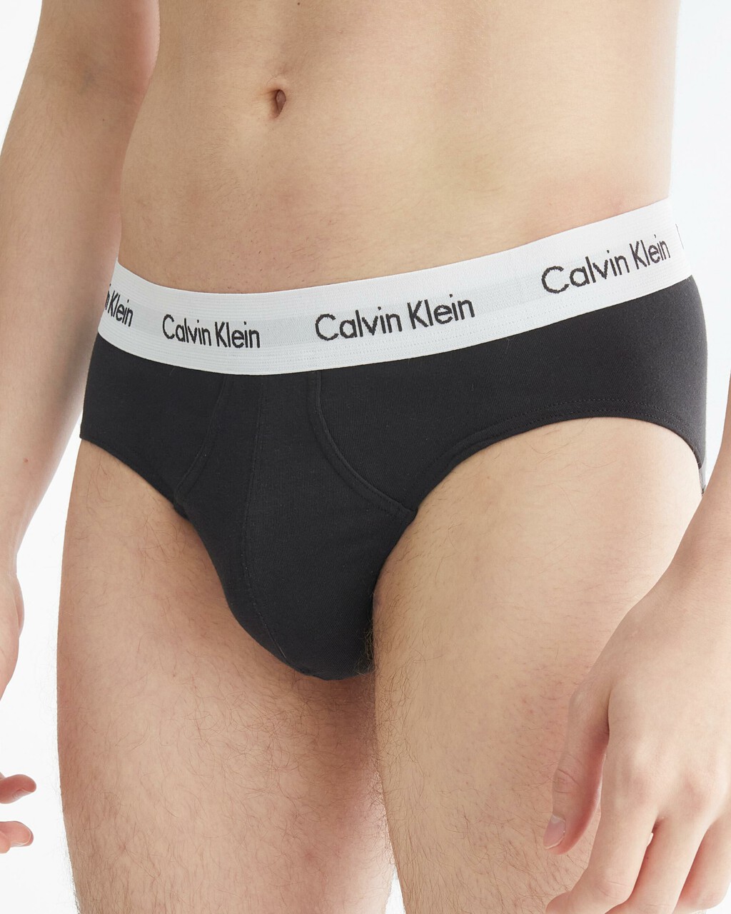 3 Pack Hip Briefs, Black w/ Grey Heather          White, hi-res