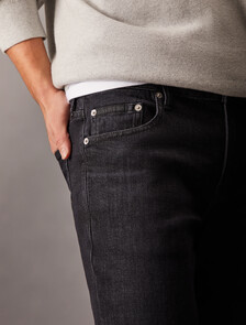 Italian Denim Body Jeans, Denim Black, hi-res