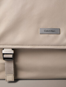 Matte Nylon Messenger Bag, Desert Taupe, hi-res