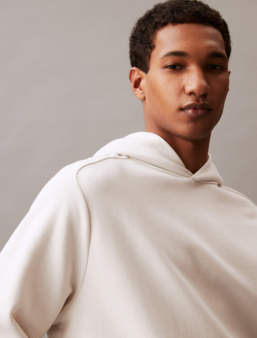 Luxe Terry Hoodie, CHALK, hi-res