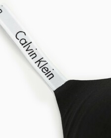 Modern Cotton Lightly Lined Bralette, Black, hi-res
