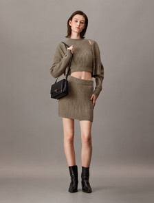 Chenille Relaxed Cardigan Set, Falcon, hi-res