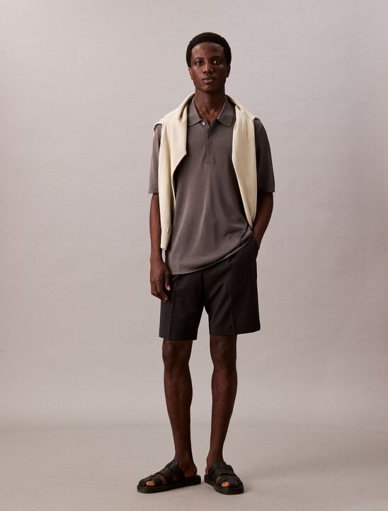 Sheer Polo Jumper