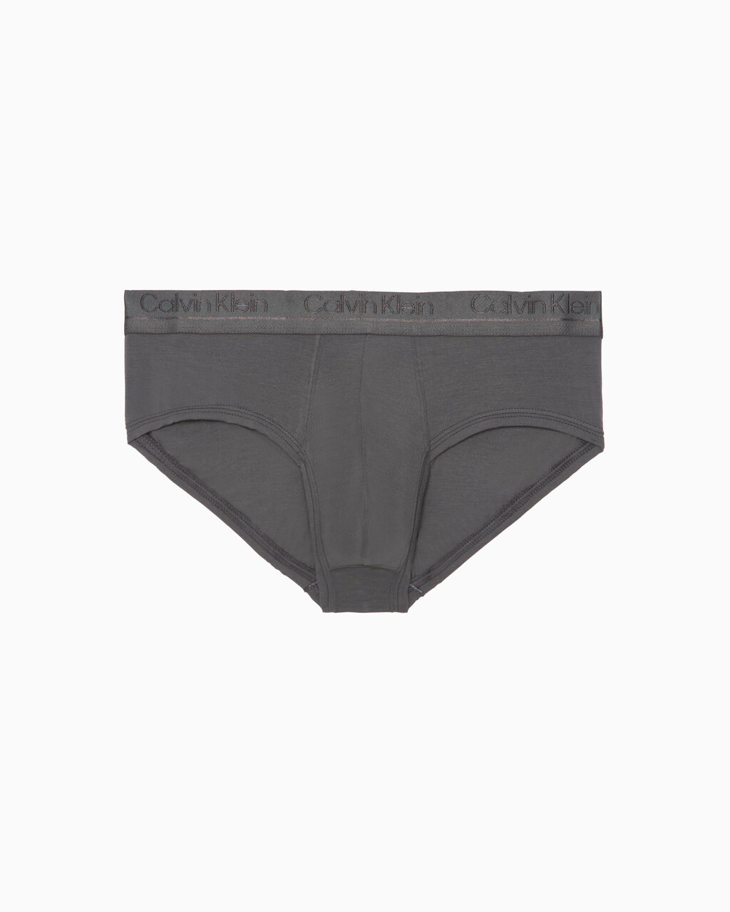 CK BLACK SILK KNIT HIPSTERS BRIEFS, Grey Sky, hi-res