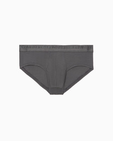 CK BLACK SILK KNIT HIPSTERS BRIEFS, Grey Sky, hi-res