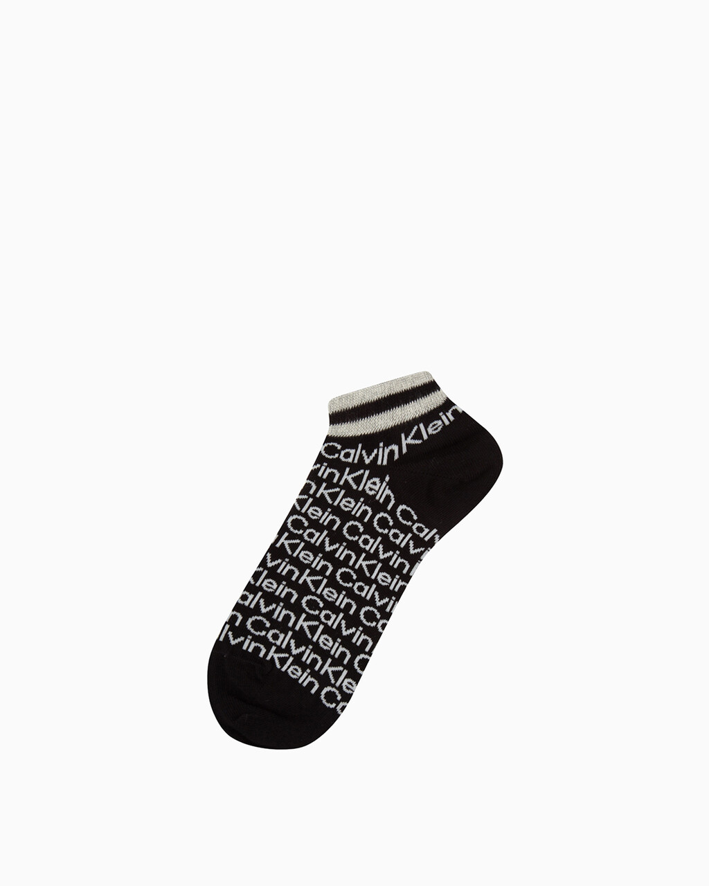 MEN'S LOGO LOW CUT SOCKS, BLACK, hi-res
