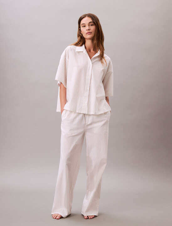 Cotton Poplin Pyjama Shirt