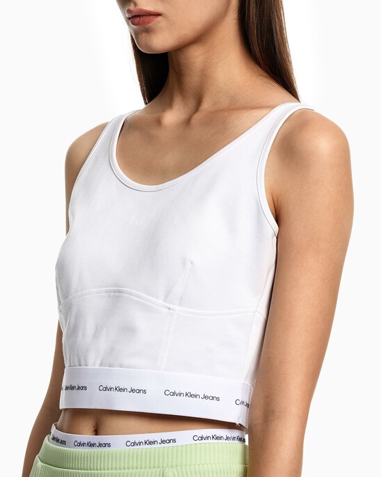 2 IN 1 RIB KNIT CROPPED TOP