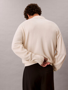 Cashmere Polo Jumper, Baby's Breath, hi-res