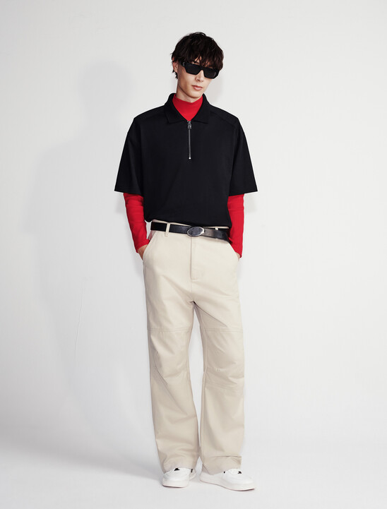 Wide Leg Chinos