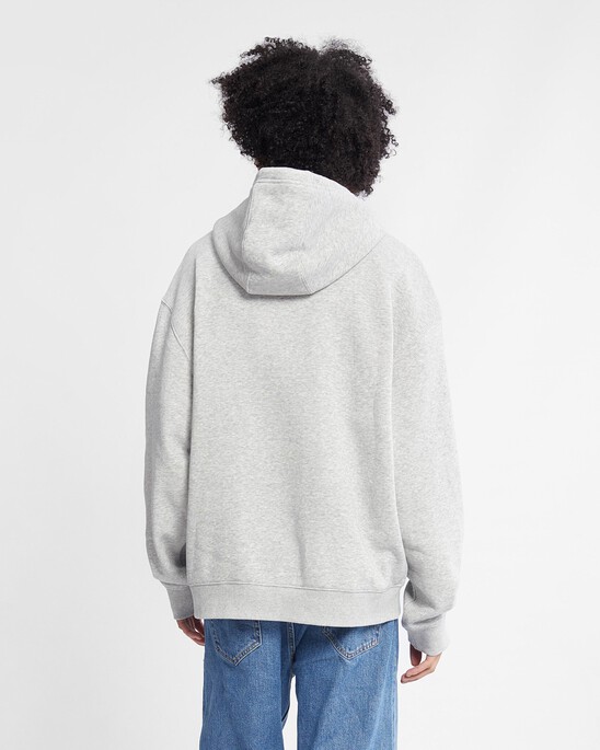 Curved Logo Relaxed Hoodie