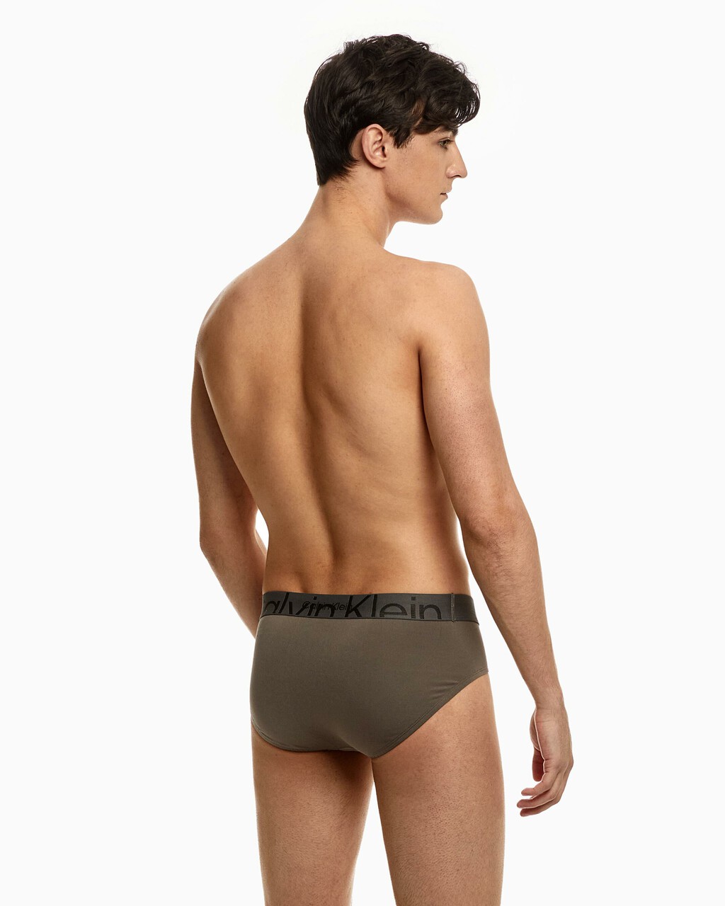 Embossed Icon Microfiber Hipster Briefs, grey