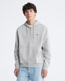 Archive Logo Zip Fleece Hoodie, Heroic Grey Heather, hi-res