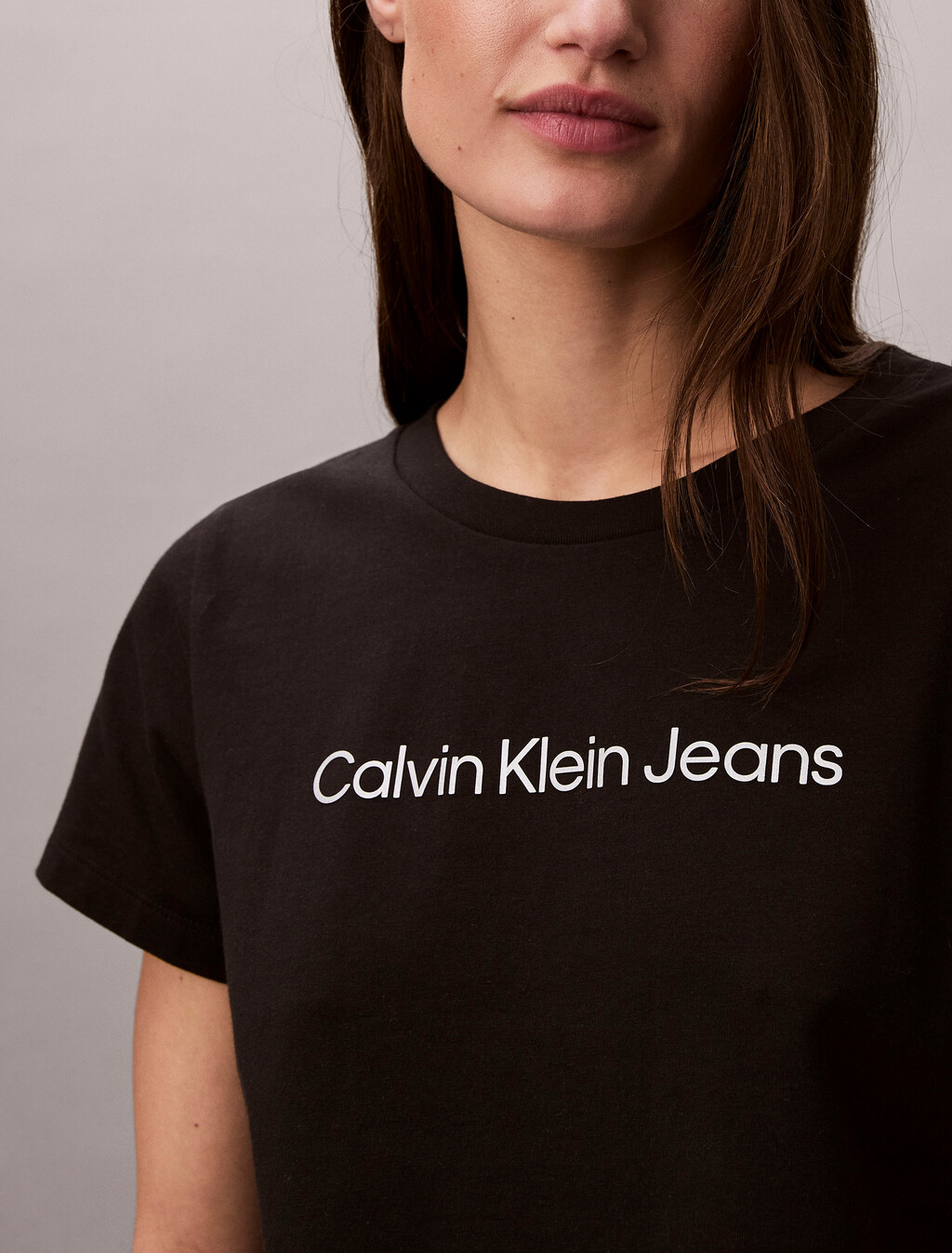 Institutional Slim Tee, Black, hi-res