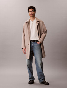 Cotton Waffle Knit Polo Shirt, Tofu, hi-res