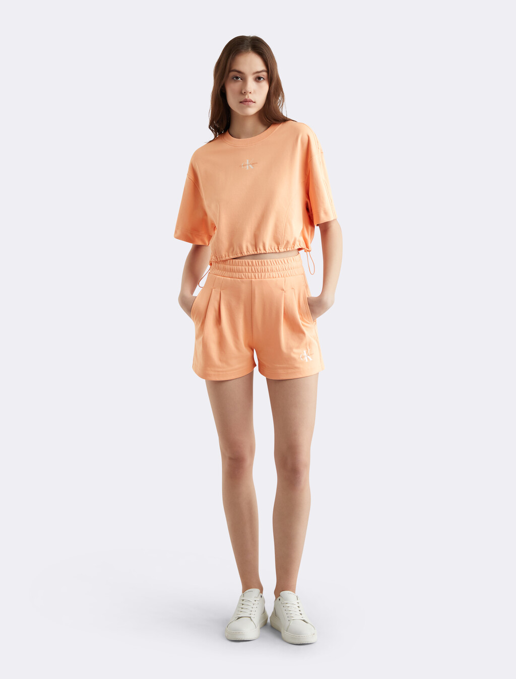 Cooling Relaxed Sweatshorts, PEACH DREAM, hi-res