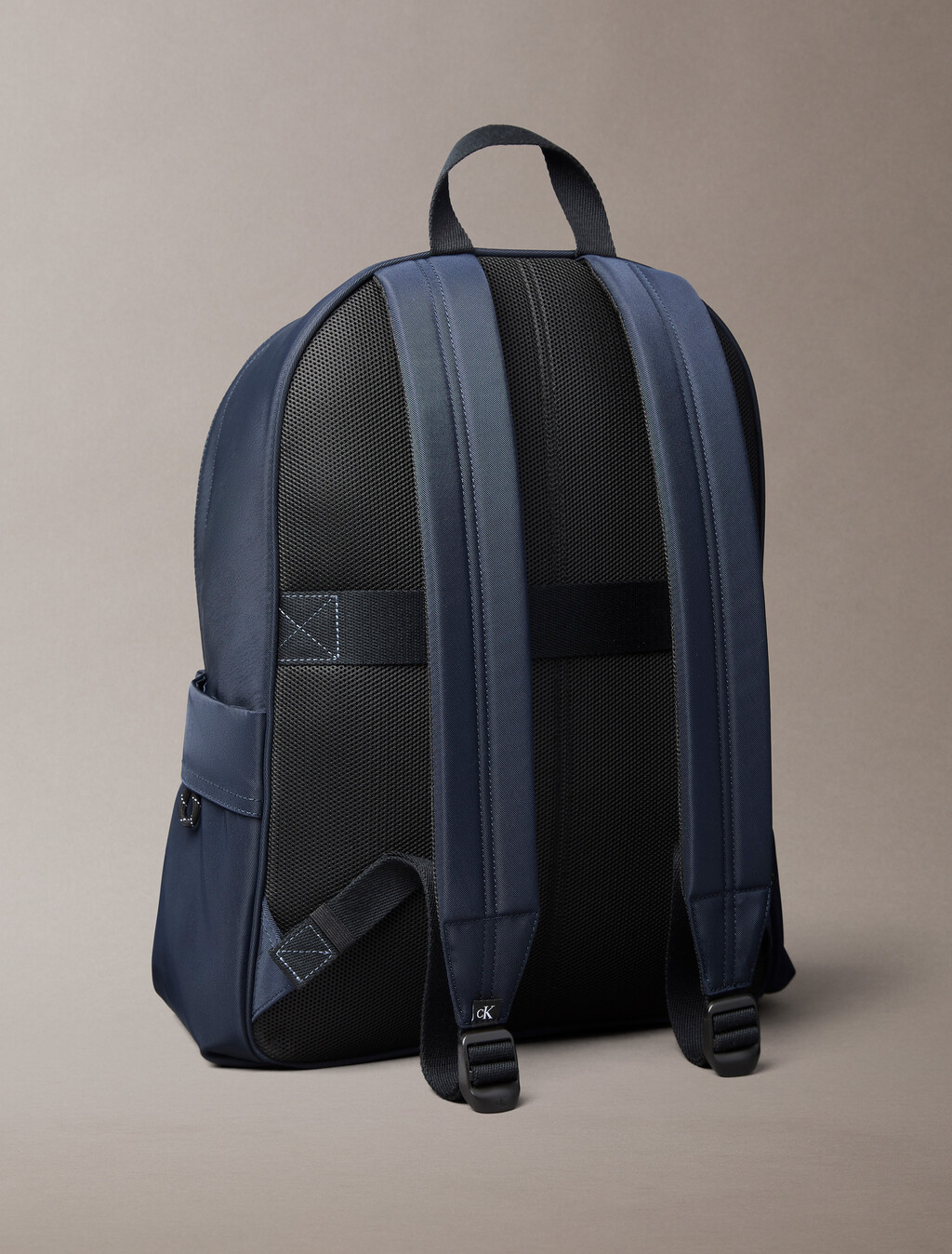 Nylon Monogram Logo Backpack, Dark Sapphire, hi-res