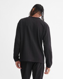 Cotton Terry Logo Sweatshirt, BLACK BEAUTY, hi-res