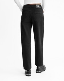 Sustainable 90S Straight Black Jeans, Denim Black, hi-res