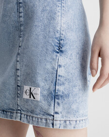 Recycled Denim Corset Dress, LIGHT BLUE, hi-res