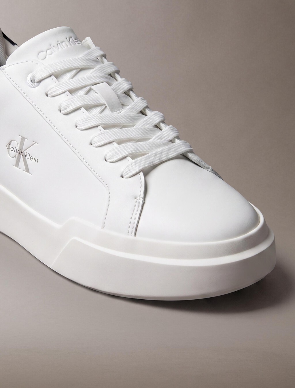 CK Monogram Chunky Cupsole Sneakers, Bright White/Black/Light Grey, hi-res