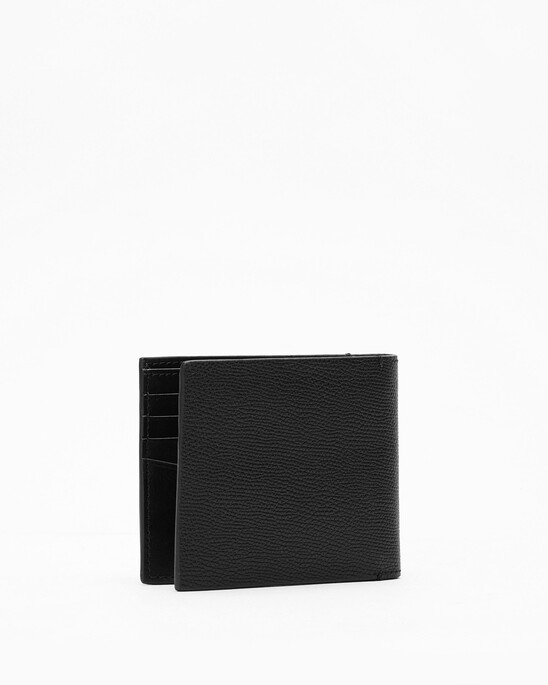 LEATHER LOGO HARDWARE BILLFOLD WALLET