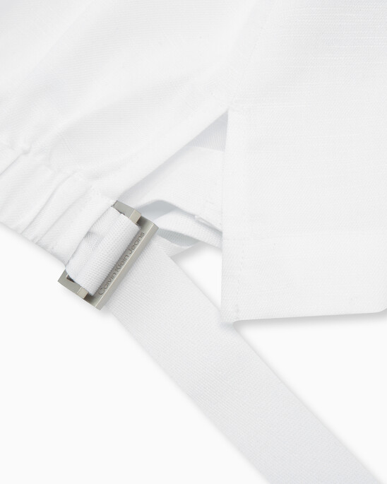 Summer Textures Side Tie Sleeveless Shirt