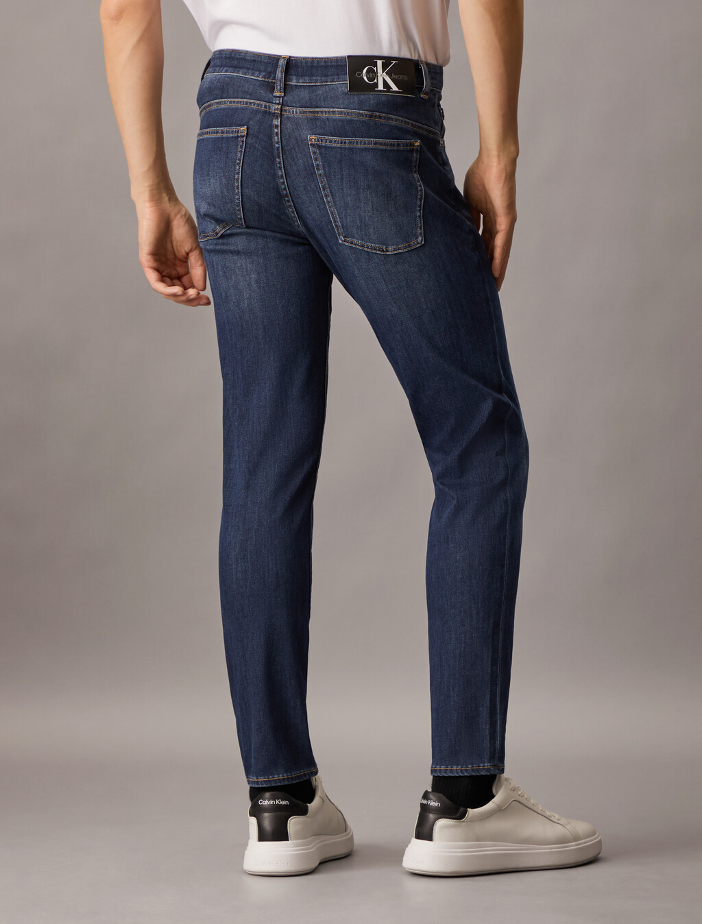 37.5 Bi-Stretch Body Taper Jeans, Denim Dark, hi-res