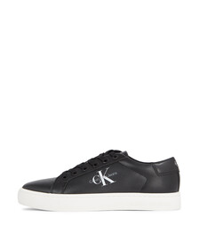 Leather Trainers, Black, hi-res