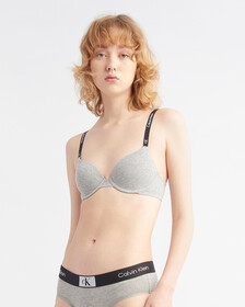Calvin Klein 1996 Lightly Lined Demi Bra, Grey Heather, hi-res