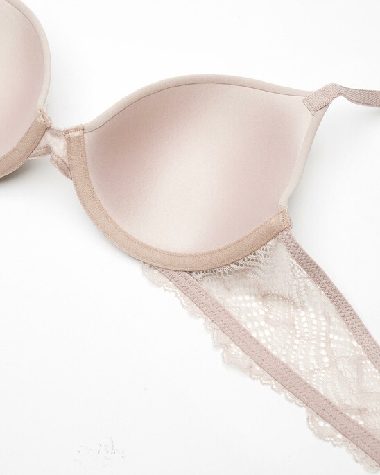 SCALLOPED LACE LIGHTLY LINED DEMI BRA