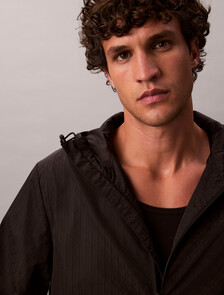 Nylon Windbreaker, Black, hi-res