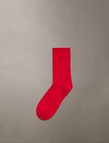 Knit Crew Sock, CHINESE RED, hi-res