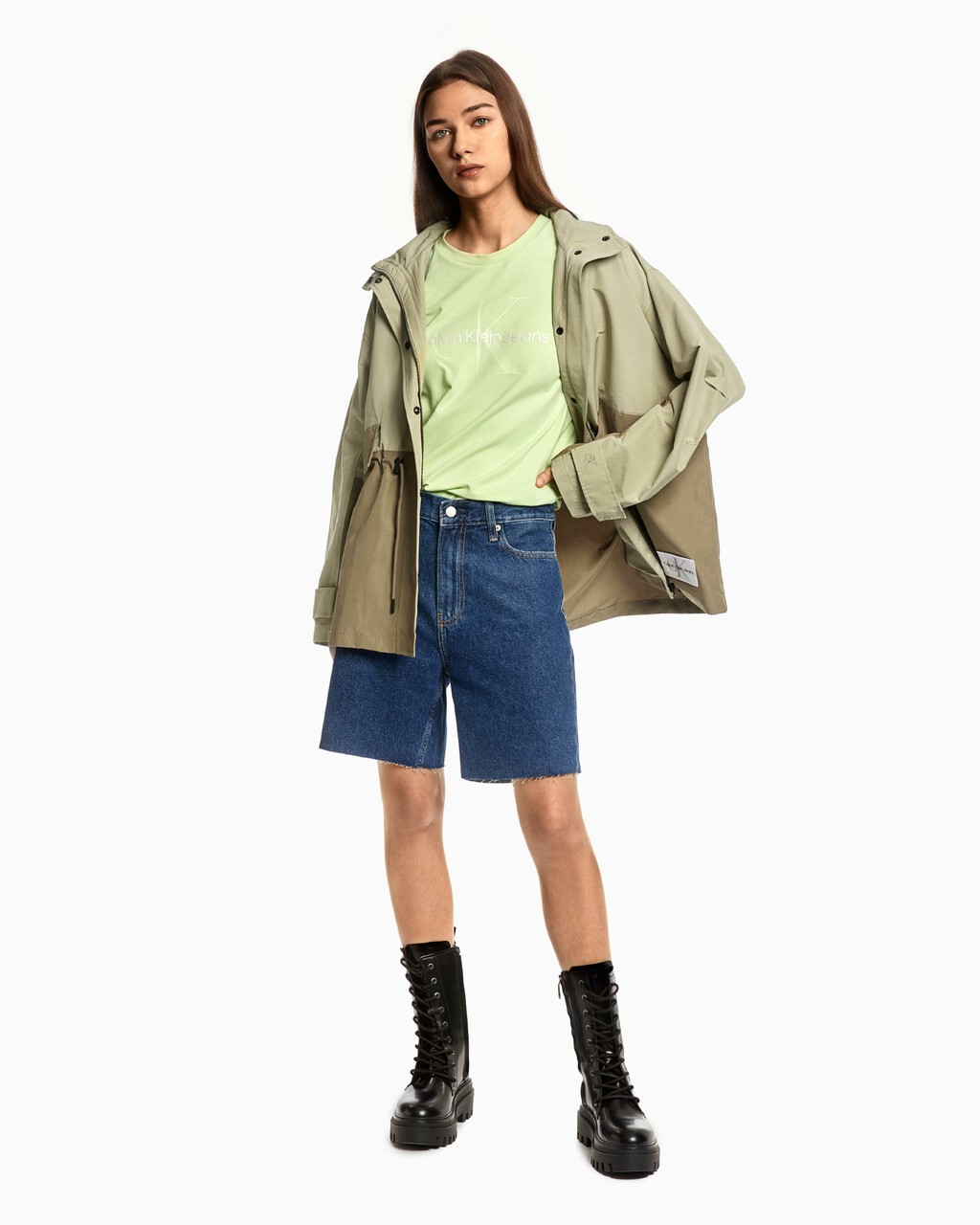 BERMUDA MOM SHORTS, Denim Dark, hi-res