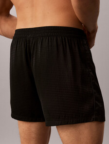 Satin Pyjama Shorts - CK Black, Black, hi-res