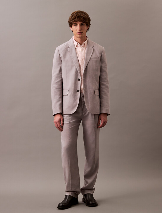 Relaxed Travel Linen Blazer