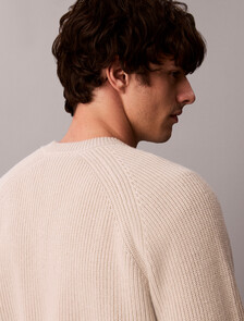 Wool Blend Ribbed Jumper, Moonstruck, hi-res