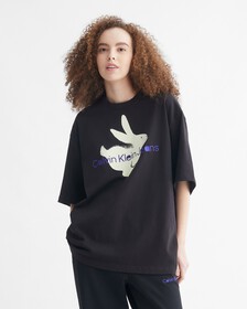 Year Of The Rabbit Relaxed Fit Tee, CK BLACK, hi-res